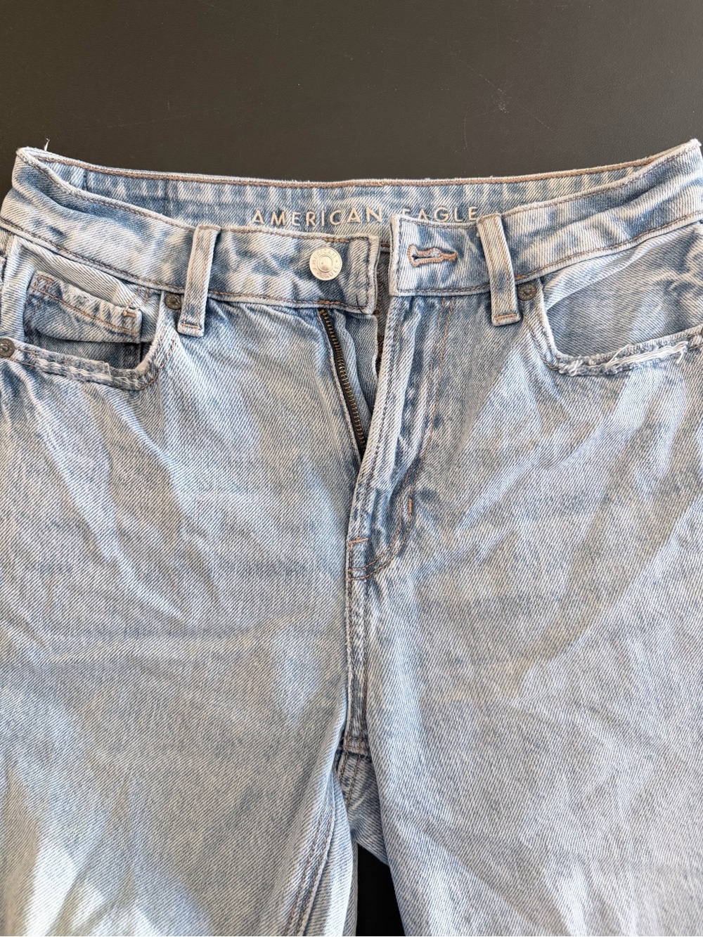 American Eagle Outfitters Light Blue Distressed Women's Jeans - Picture 5 of 7